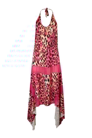 VESTIDO ASSIMÉTRICO ESTAMPADO LEOPARDO