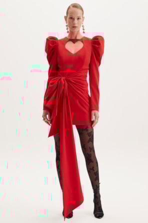 VESTIDO CURTO VERMELHO 