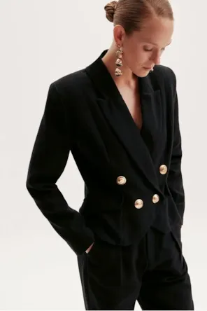 BLAZER PRETO ALFAIATARIA TRESPASSADO