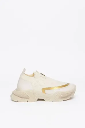 TENIS  BRANCO OURO  EASY