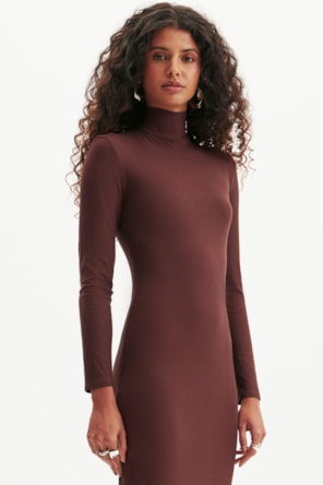 VESTIDO GOLA LISO 