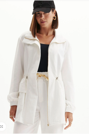 CASACO PARKA BRANCO 