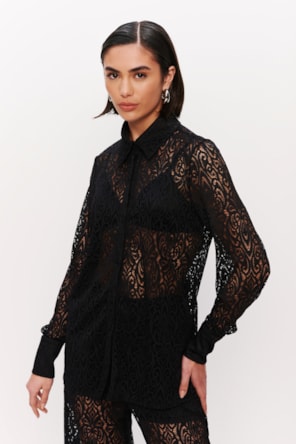 CAMISA RENDA PRETA 
