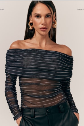 CAMISOLA RISCAS TRANSPARENTE 