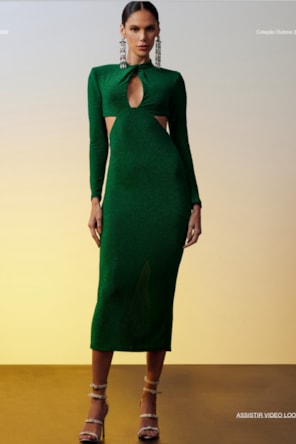 VESTIDO ABERTURA COSTAS  DIMY