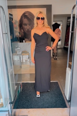 VESTIDO LONGO STRASS  COSTAS