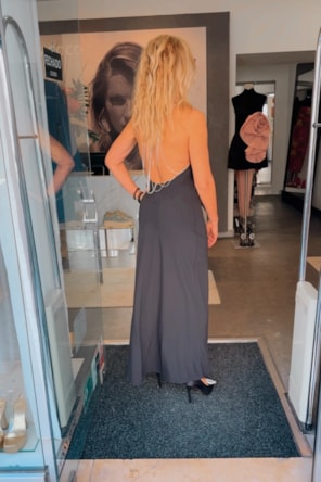 VESTIDO LONGO STRASS  COSTAS