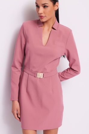 VESTIDO PINK CINTO 