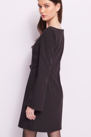 VESTIDO PRETO CURTO CINTO 