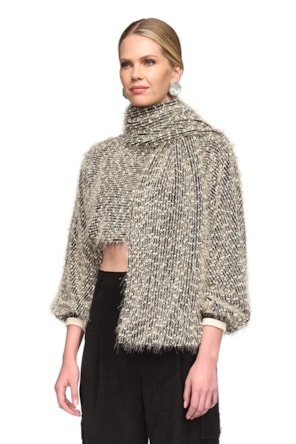 CAMISOLA DE MALHA COM CACHECOL