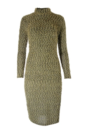 VESTIDO COMPRIDO MALHA TEXTURIZADA