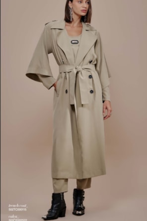 CASACO TRENCH COAT LANÇA