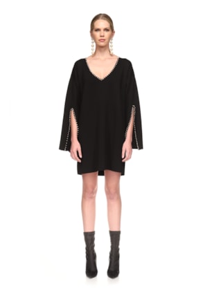 VESTIDO MALHA PEROLAS 
