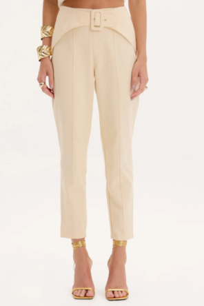 CALÇA CARROT COM FIVELA