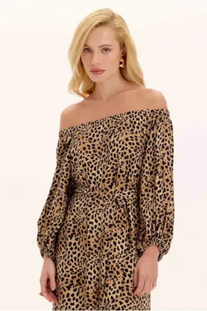 VESTIDO SUPER MIDI ESTAMPADO 