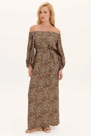 VESTIDO SUPER MIDI ESTAMPADO 