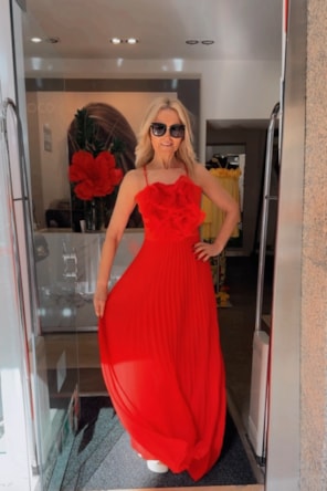 VESTIDO LONGO PLISSADO
