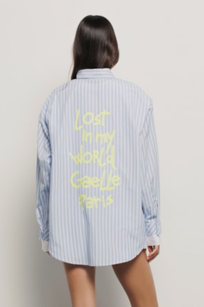 CAMISA RISCAS LETRAS NEON GAELLE 