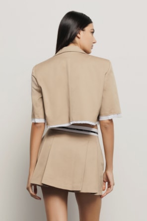 BLAZER CURTO BEIGE GAELLE 