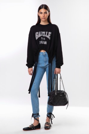CAMISOLA PRETA TIRAS GAELLE 