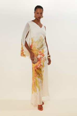 VESTIDO ASSIMÉTRICO FLORAL DIMIY