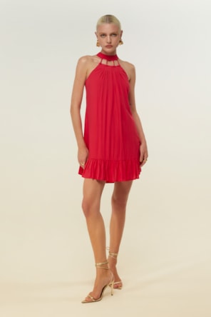 VESTIDO CORAL CAVAS DIMY 