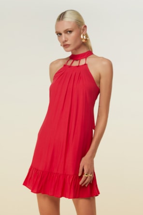 VESTIDO CORAL CAVAS DIMY 