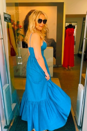 VESTIDO GANGA FOLHOS AMARANTE 
