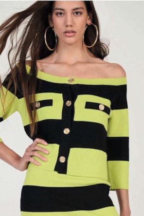 CASACO  RISCAS NEON DENNY ROSE 