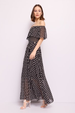 VESTIDO BRANCO BOLAS DENNY ROSE 