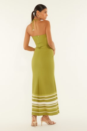 VESTIDO VERDE ESTAMPA DIMY