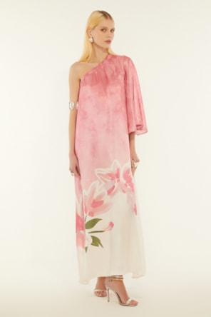 VESTIDO OMBRO UNICO PINK DIMY 