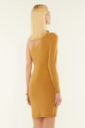 VESTIDO OURO CURTO DIMY 