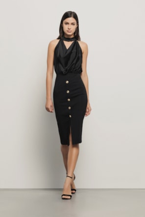 VESTIDO LÁPIS  PRETO GAELLE 