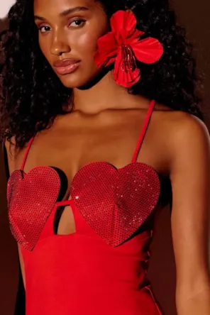 VESTIDO TOP CORAÇÃO LANÇA PERFUME 