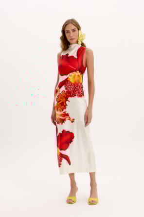 VESTIDO FLORAL LANÇA PERFUME 