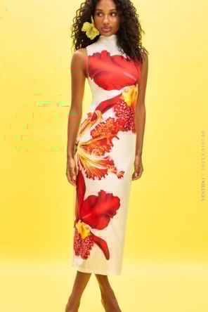 VESTIDO FLORAL LANÇA PERFUME 