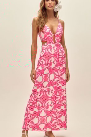 VESTIDO PINK ESTAMPA LANÇA PERFUME 