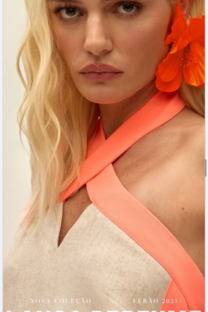 VESTIDO CRU / LARANJA 