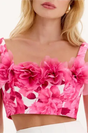 TOP FLORAL LANÇA PERFUME 