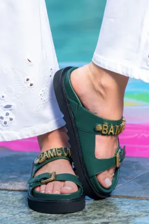 CHINELOS VERDES BAMBURI 