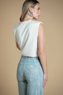 T´SHIRT BRANCA CAVAS SAHOCO