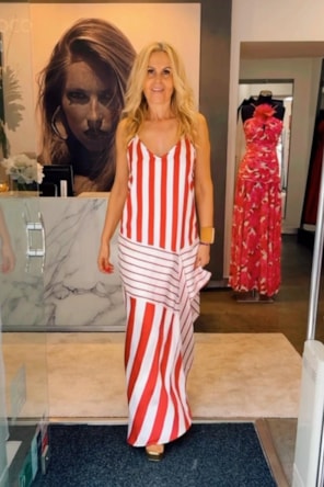 VESTIDO RISCAS RED SAHOCO 