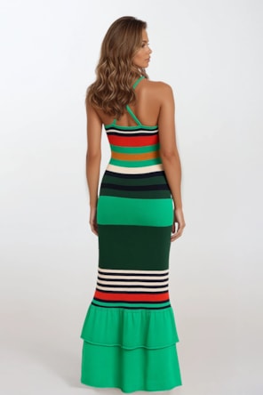 VESTIDO MALHA RISCAS SAHOCO 