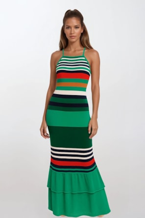 VESTIDO MALHA RISCAS SAHOCO 