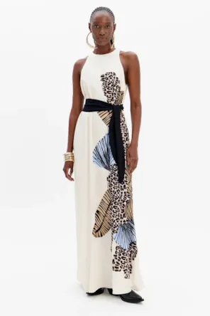 VESTIDO CAVAS ESTAMPA  LANÇA PERFUME 