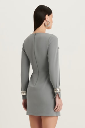 VESTIDO COM BOTÕES CURTO DIMY 
