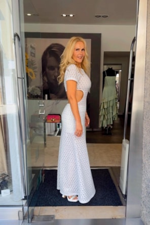 VESTIDO COMPRIDO MALHA TEXTURADA SAHOCO 