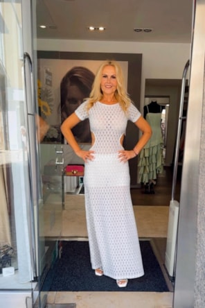 VESTIDO COMPRIDO MALHA TEXTURADA SAHOCO 