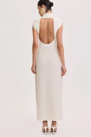 VESTIDO MALHA COSTAS ABERTAS AMARANTE 